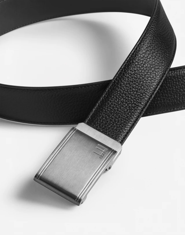 DUNHILL SLIM AUTOMATIC BUCKLE LEATHER BELT BELTS Man d