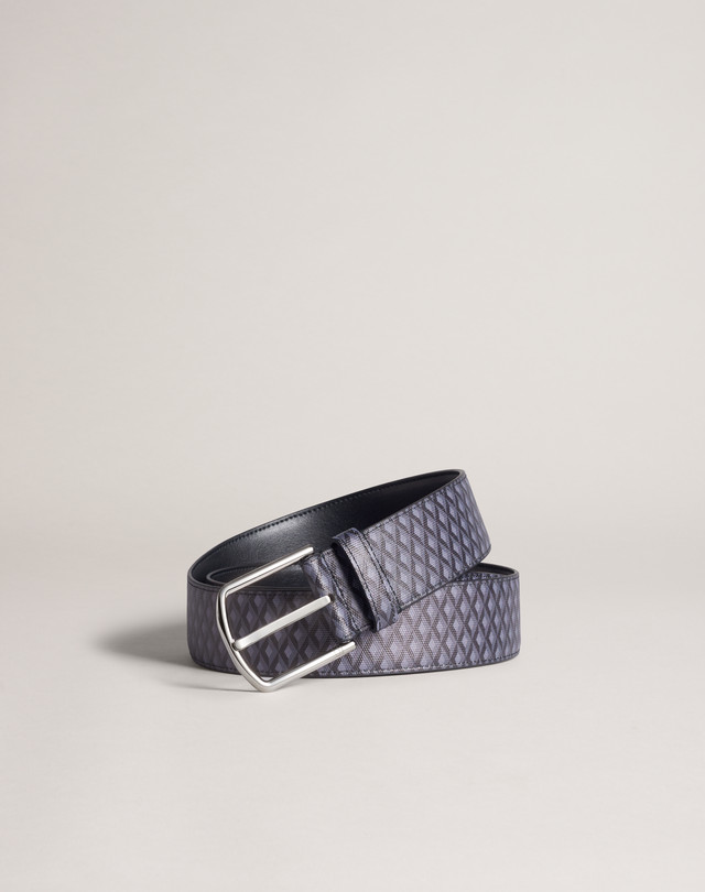 DUNHILL Engine Turn Luggage Canvas Belt BELTS Man f