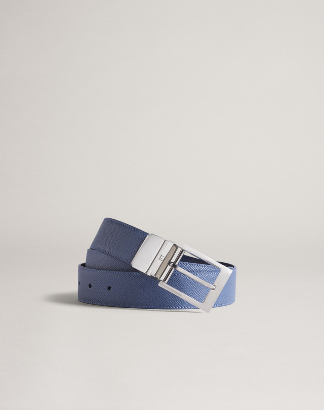 DUNHILL Cadogan Reversible Facet Buckle Leather Belt BELTS Man f