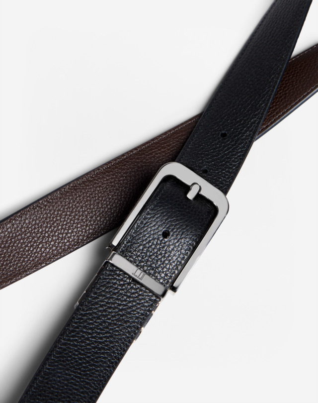 DUNHILL Reversible Classic Rounded-Buckle Belt BELTS Man e