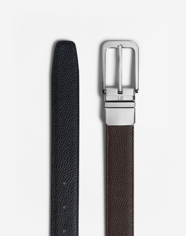DUNHILL Reversible Classic Rounded-Buckle Belt BELTS Man r