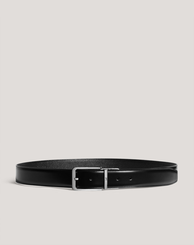 DUNHILL Reversible Classic Rounded-Buckle Smooth Belt BELTS Man a