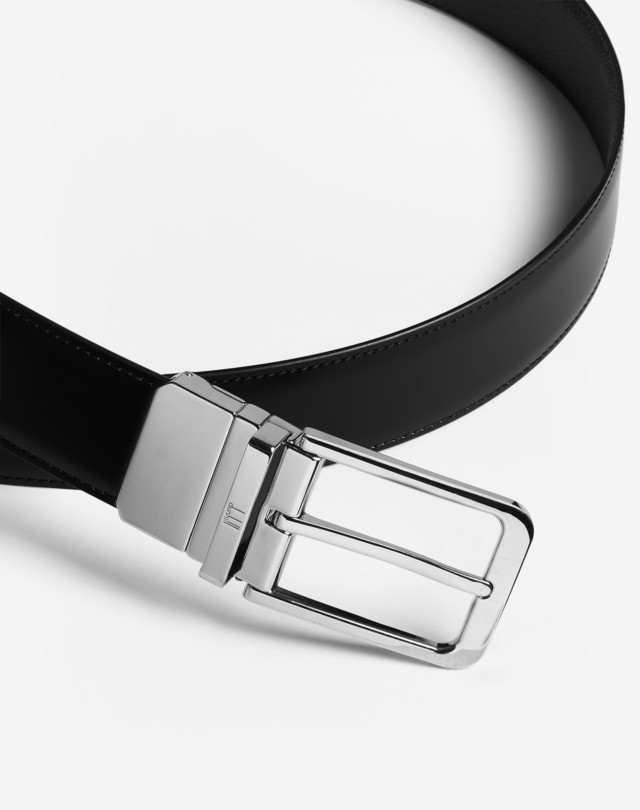 DUNHILL Reversible Classic Rounded-Buckle Smooth Belt BELTS Man d
