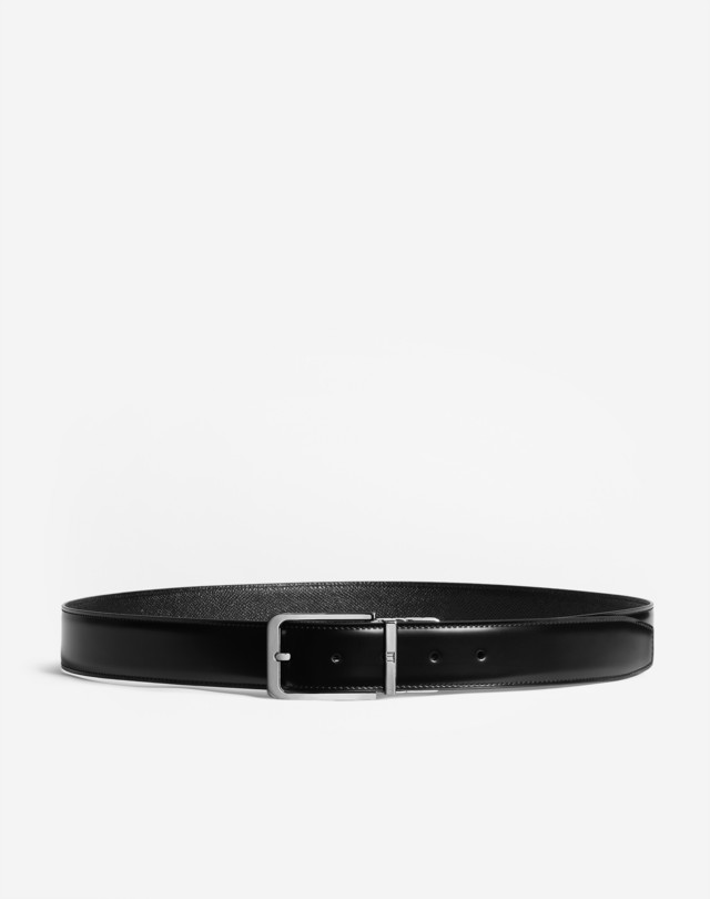 DUNHILL Reversible Classic Rounded-Buckle Smooth Belt BELTS Man e