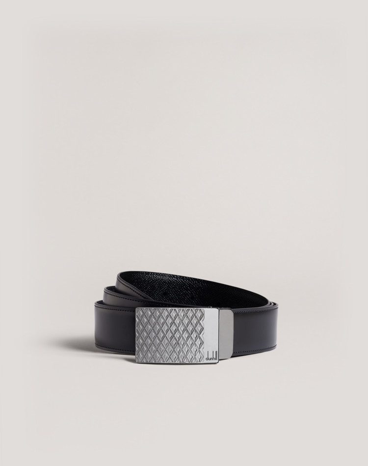 Reversible Engine Turn Pin-Buckle Cadogan Belt DUNHILL BELTS Man Reversible Engine Turn Pin-Buckle Cadogan Belt f