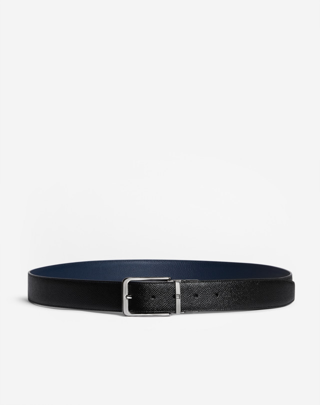 DUNHILL REVERSIBLE 35MM CLASSIC ROUNDED BUCKLE CADOGAN LEATHER BELT BELTS Man a