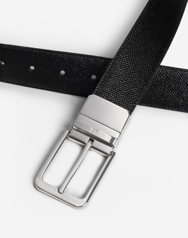DUNHILL REVERSIBLE 35MM CLASSIC ROUNDED BUCKLE CADOGAN LEATHER BELT BELTS Man d