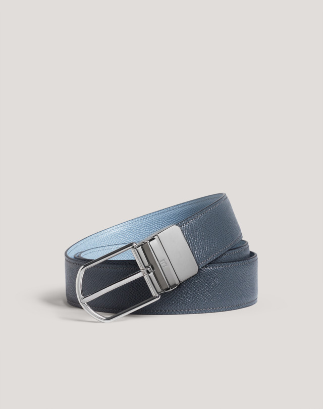 DUNHILL REVERSIBLE 35MM ROUNDED BUCKLE CADOGAN LEATHER BELT BELTS Man f