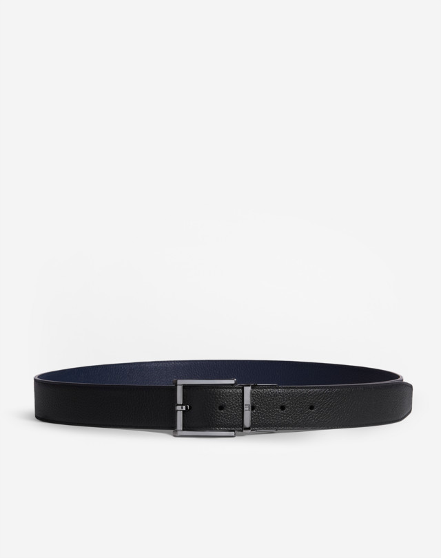 DUNHILL REVERSIBLE 35MM CLASSIC RECTANGULAR BUCKLE BELGRAVE LEATHER BELT BELTS Man a
