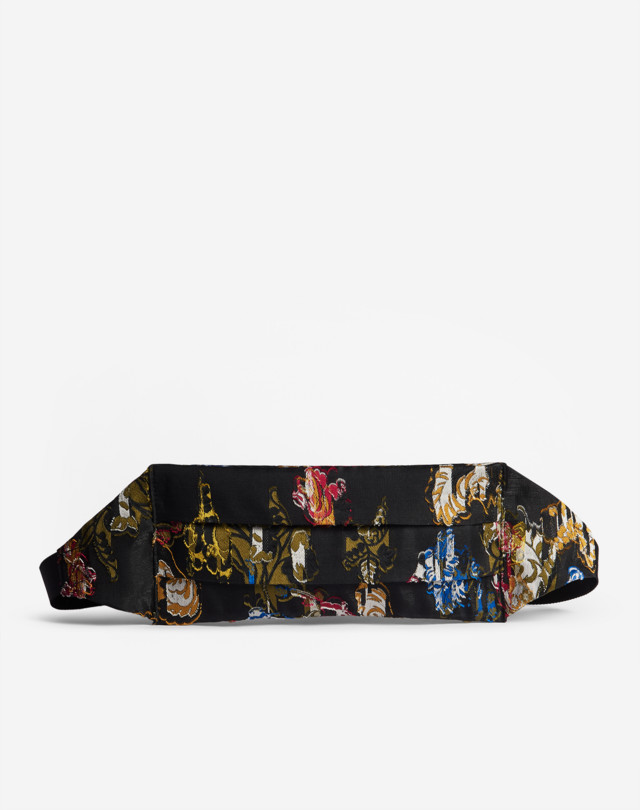 DUNHILL ABSTRACT FLORALS CUMMERBUND BAG BELT BAGS Man f