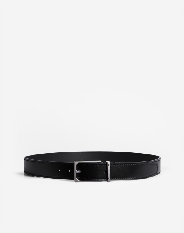 DUNHILL LOCK 직사각 버클 스무스 가죽 벨트 35MM 벨트 남성 a