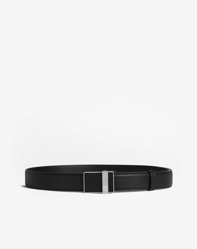 Men's Black 35MM LONGTAIL BUCKLE GRAIN LEATHER BELT | dunhill ZA Online ...