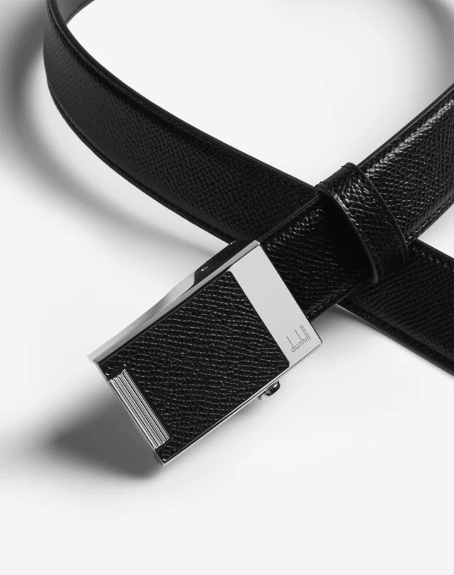 DUNHILL 30MM AUTOMATIC ROLLER BUCKLE CADOGAN LEATHER BELT BELTS Man e