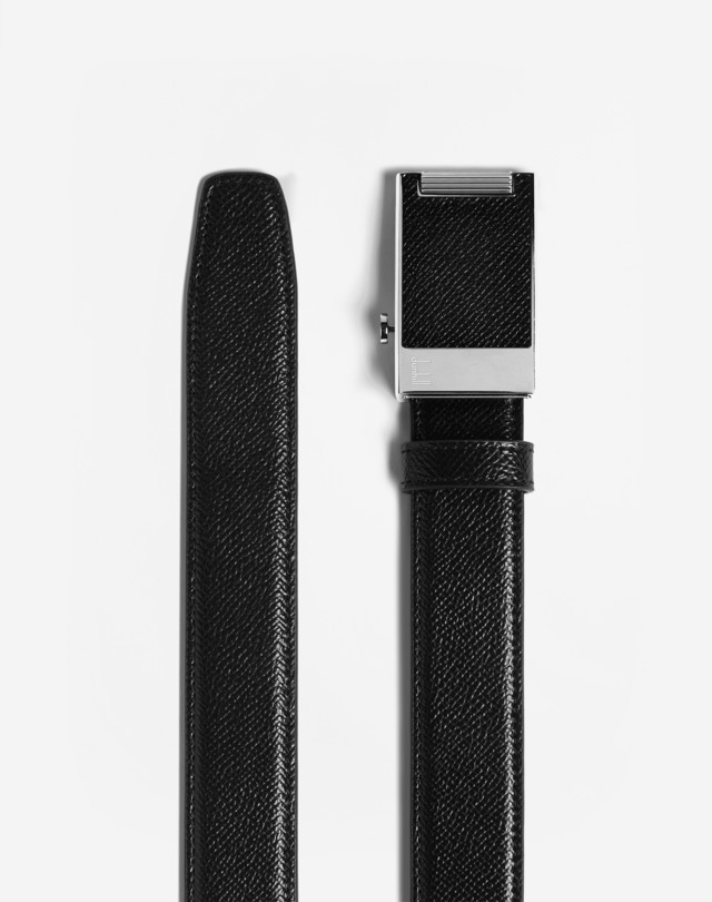 Men's Black 30MM AUTOMATIC ROLLER BUCKLE CADOGAN LEATHER BELT | dunhill ...