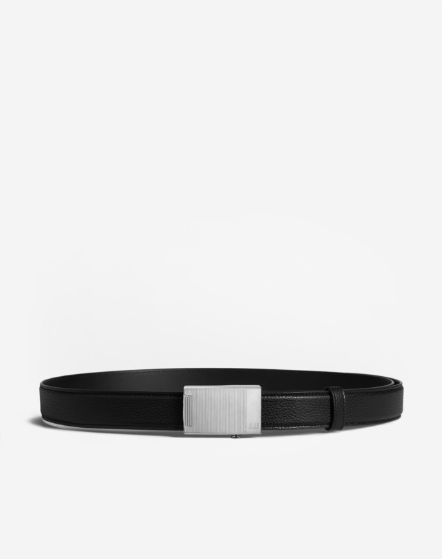 DUNHILL 30MM AUTOMATIC ROLLER BUCKLE GRAIN LEATHER BELT BELTS Man a