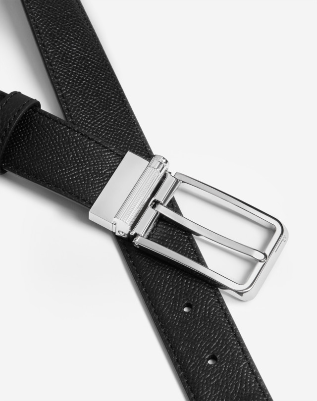 DUNHILL REVERSIBLE 35MM ROUNDED ROLLER BUCKLE CADOGAN LEATHER BELT BELTS Man e