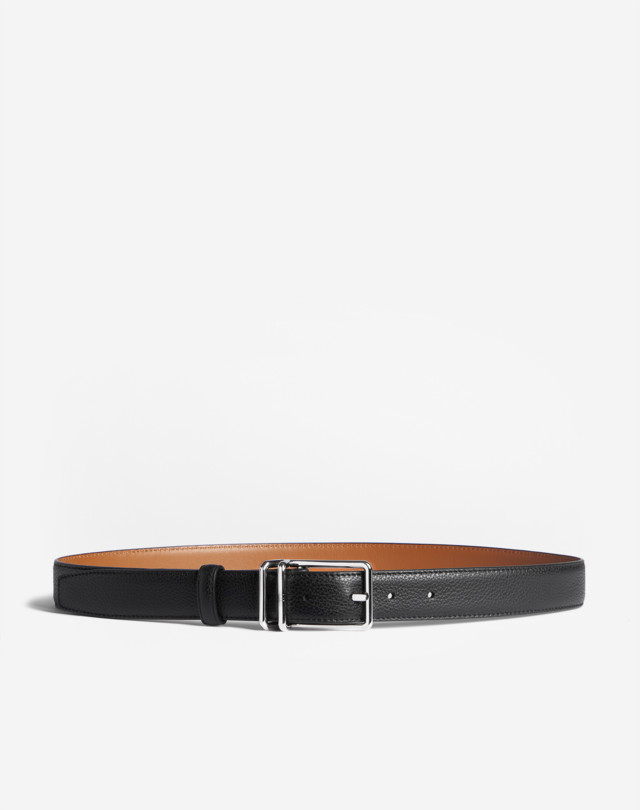 DUNHILL 30MM 1893 HARNESS BUCKLE GRAIN LEATHER BELT BELTS Man a