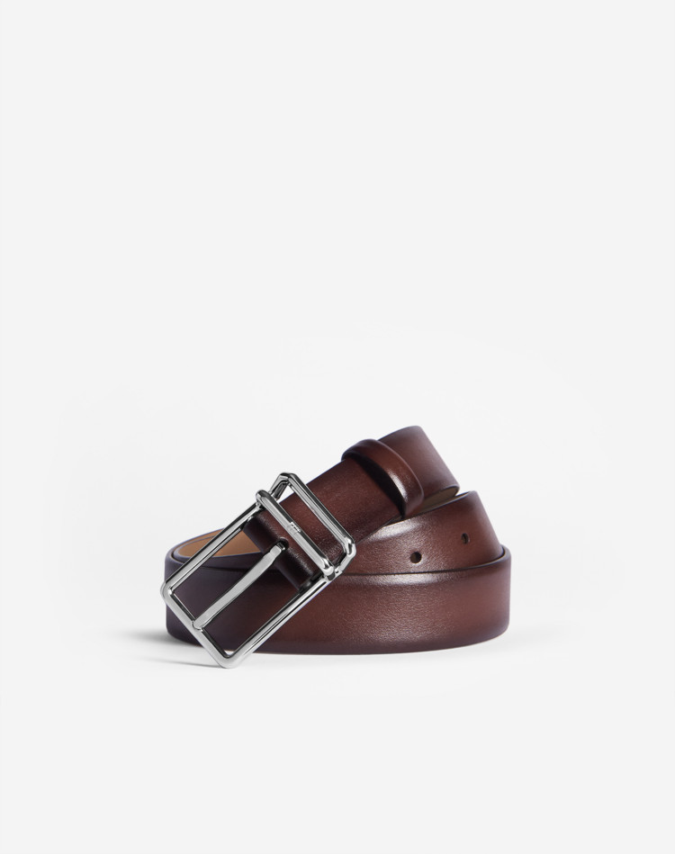30mm 1893 Harness Buckle Leather Belt DUNHILL BELTS Man 30mm 1893 Harness Buckle Leather Belt f