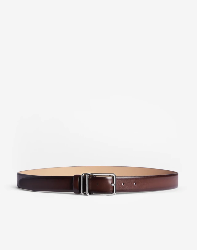 DUNHILL 30MM 1893 HARNESS BUCKLE SMOOTH LEATHER BELT BELTS Man a