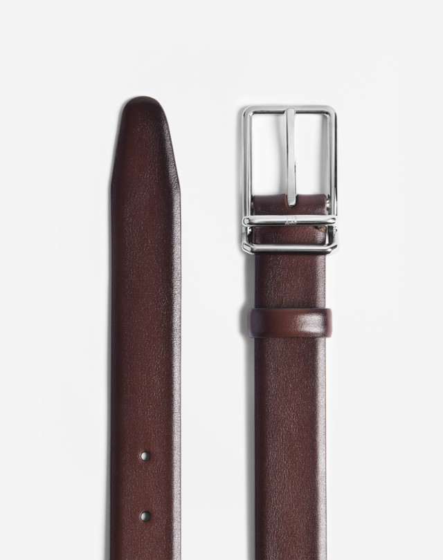 DUNHILL 30MM 1893 HARNESS BUCKLE SMOOTH LEATHER BELT BELTS Man r