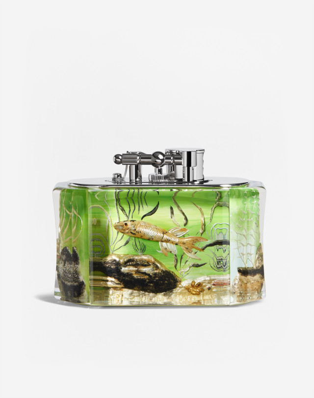 DUNHILL Aquarium Table Lighter LIGHTERS Man f