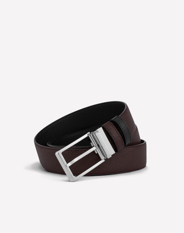 DUNHILL Reversible 35mm Rounded Buckle Cadogan Leather Belt BELTS Man f