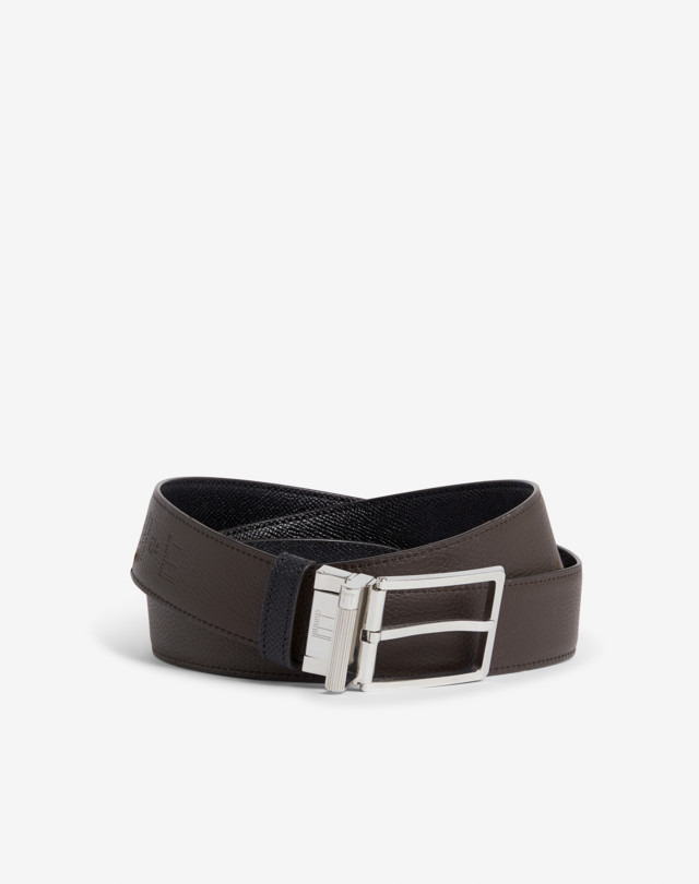 DUNHILL Reversible 35mm Rounded Roller Buckle Cadogan Leather Belt BELTS Man f