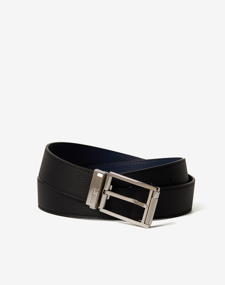 DUNHILL BELTS Man Reversible 35mm Rectangular Roller Grain Leather Belt f