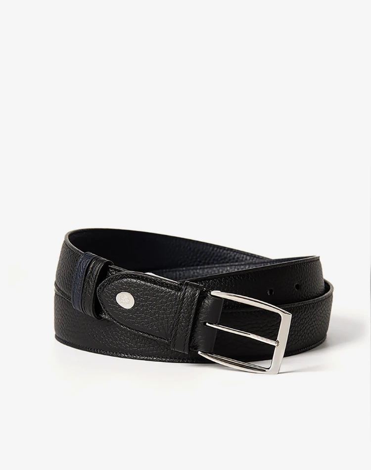DUNHILL BELTS Man Reversible 32mm Rectangular Grain Leather Belt f