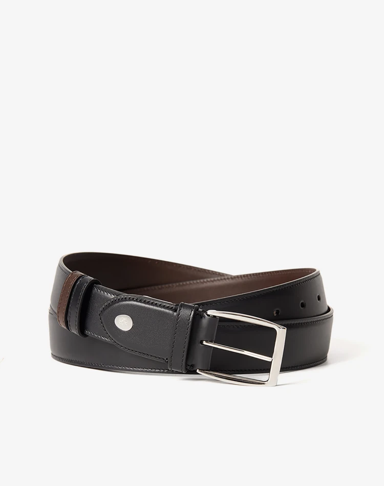 DUNHILL BELTS Man Reversible 32mm Rectangular Smooth Leather Belt f