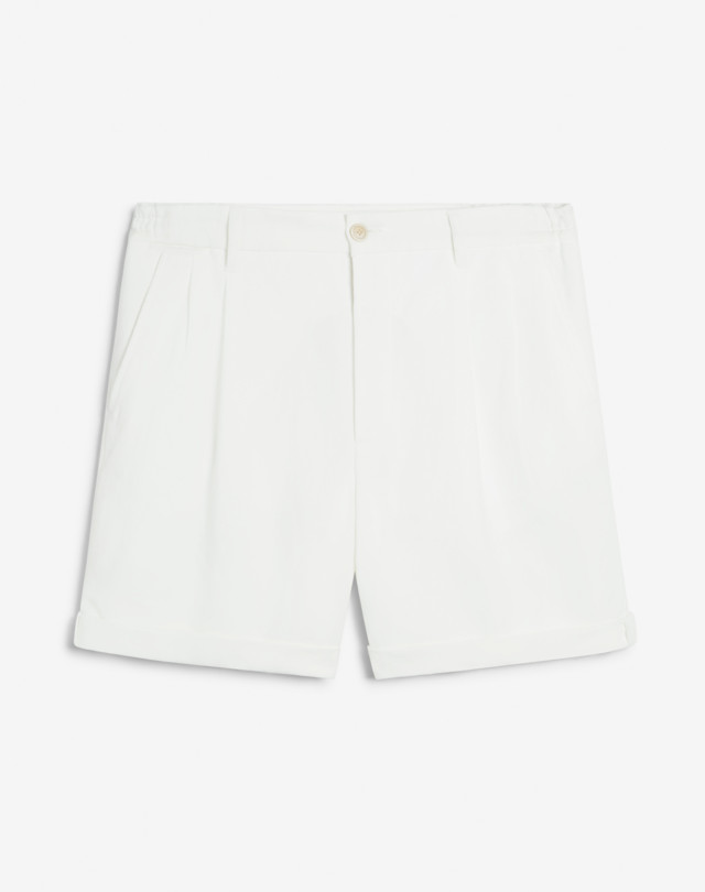 DUNHILL Twisted Linen Double Pleat Bermuda Shorts SHORTS Man f