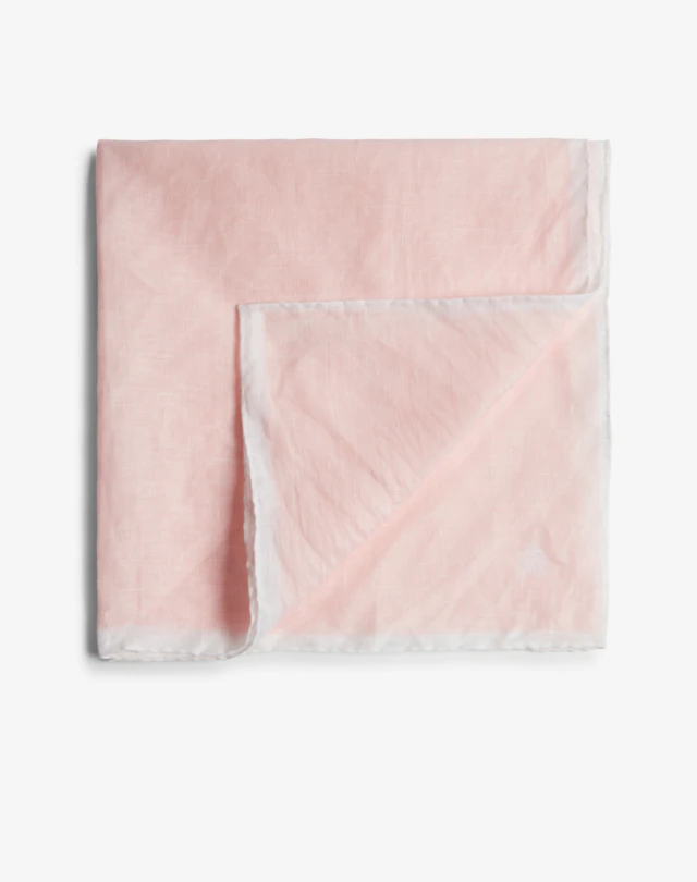 DUNHILL Linen Neckerchief With Contrast Border Neckerchiefs Man f