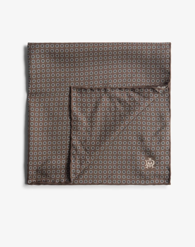 DUNHILL Halstuch aus Seide mit Medaillon-Print Neckerchiefs Herren f