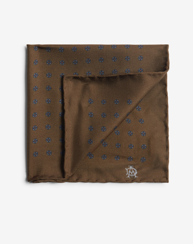 DUNHILL Silk Round Neats Pocket Square Pocket square Man f