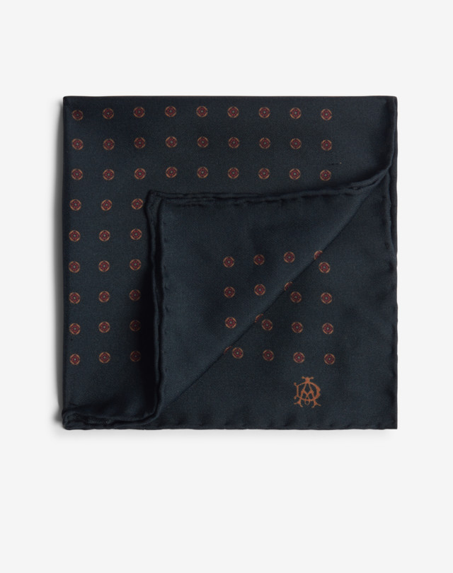 DUNHILL Silk Round Neats Pocket Square Pocket square Man f