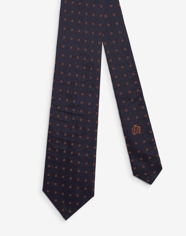 DUNHILL Silk Square Neats Woven Tie 8.5cm Tie Man f