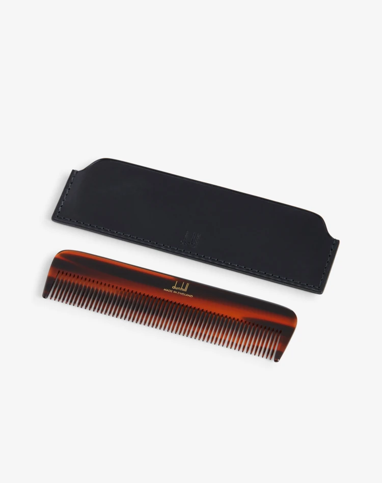 DUNHILL COMBS Man Comb With Leather Case f