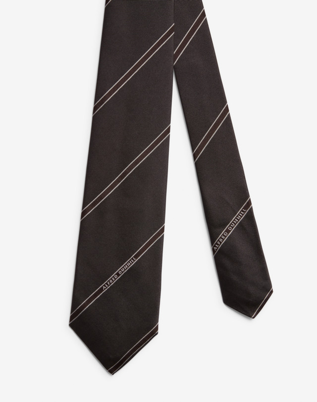 DUNHILL Selvedge Silk Woven Tie Tie Man f