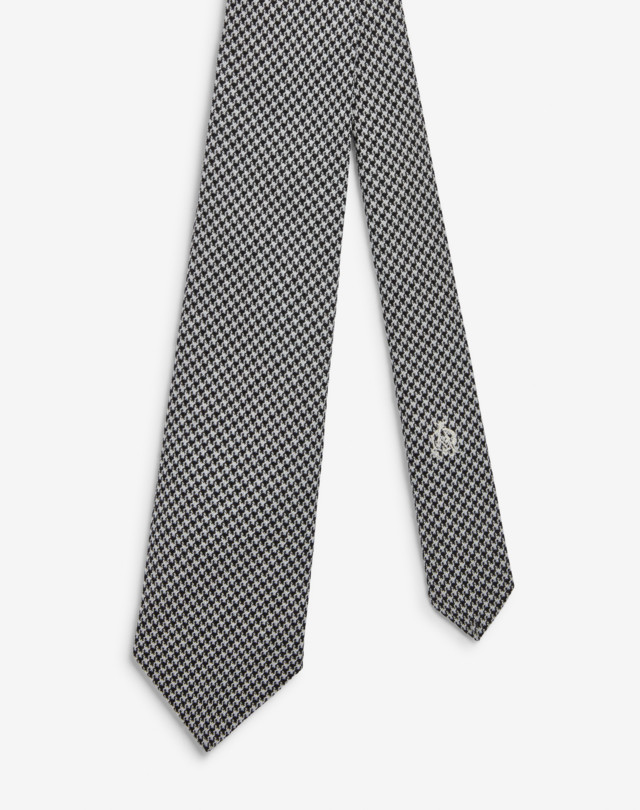 DUNHILL Puppytooth Silk Woven Tie Tie Man f
