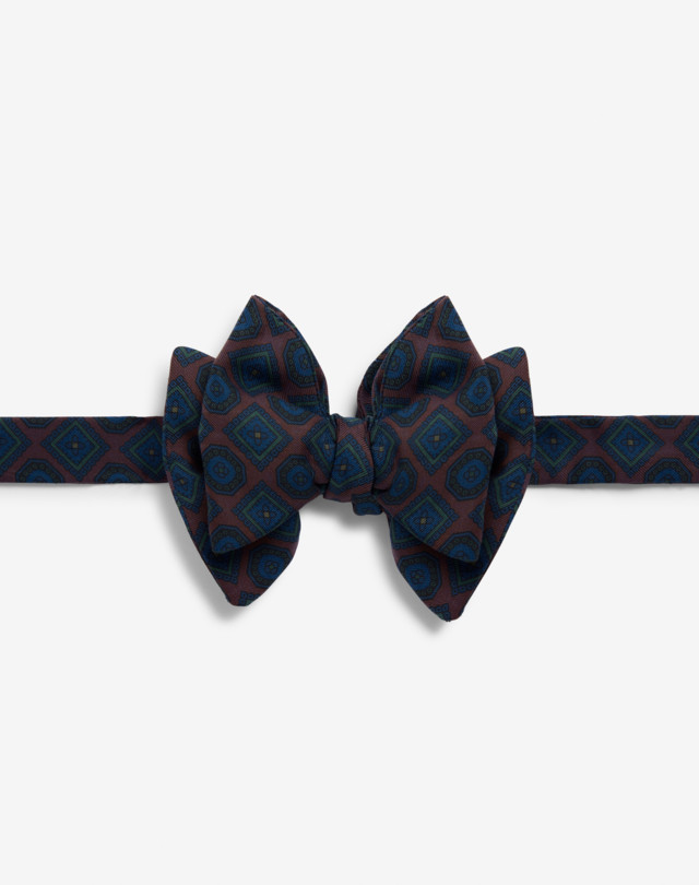 DUNHILL Silk Medallion Printed Bow Tie BOW TIES Man f