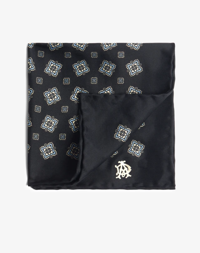 DUNHILL Silk Scattered Medallion Pocket Square Pocket square Man f