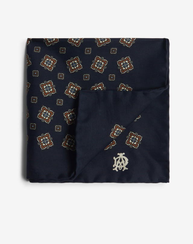 DUNHILL Silk Scattered Medallion Pocket Square Pocket square Man f