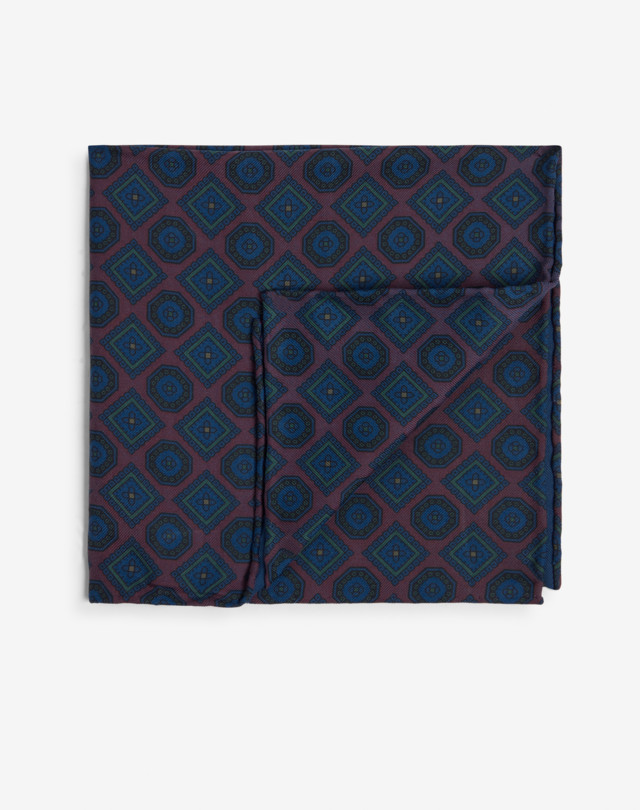 DUNHILL Silk Medallion Pocket Square Pocket square Man f