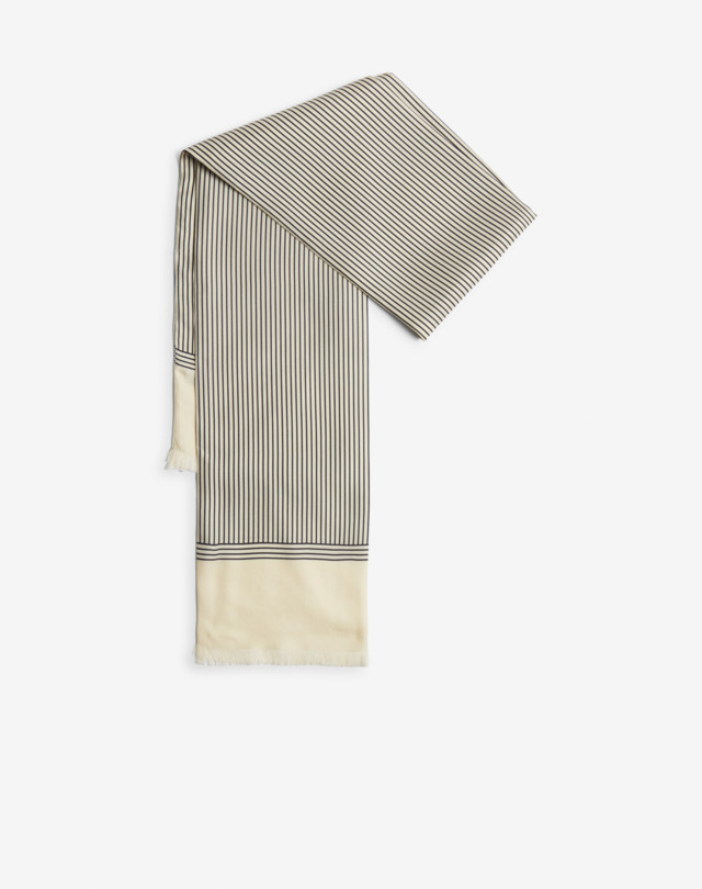 DUNHILL Silk Linear Evening Scarf SCARVES Man f