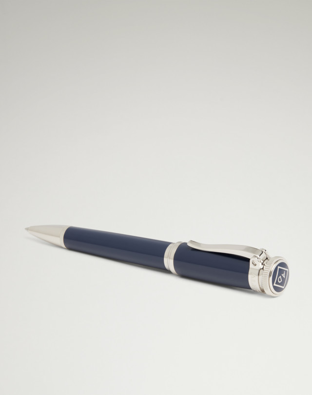 DUNHILL Sentryman Navy Resin Ballpoint Pen BALLPOINT PENS Man f