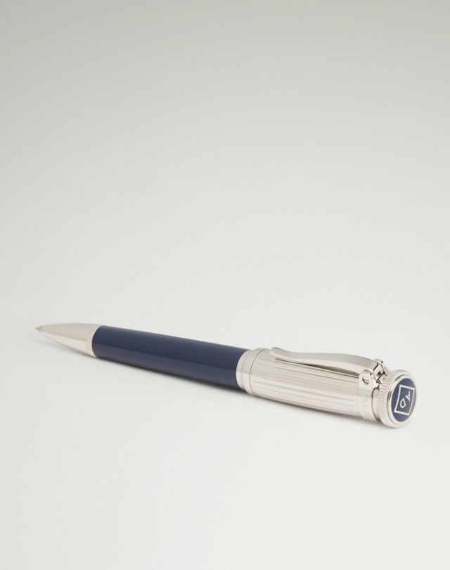DUNHILL Sentryman Lines Navy Ballpoint Pens BALLPOINT PENS Man f