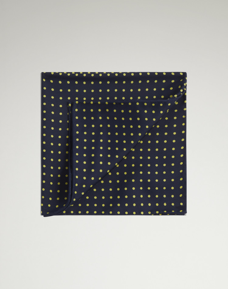 DUNHILL Pocket square Man Silk Polka Dot Pocket Square f