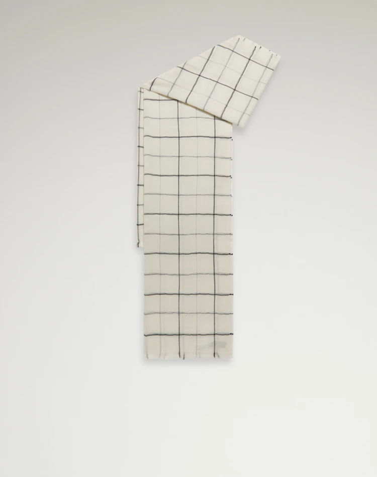 DUNHILL SCARVES Man Merino Wool Tattersall Scarf f