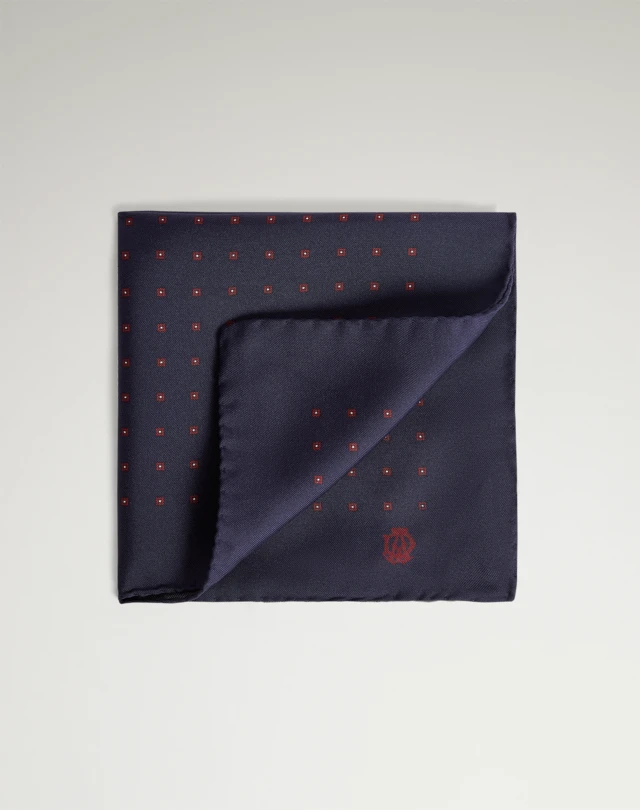 DUNHILL Silk Archive Neats Printed Pocket Square Pocket square Man f