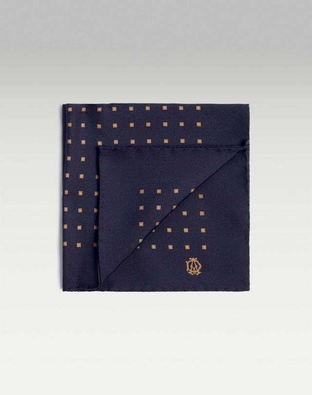DUNHILL Silk Archive Neats Printed Pocket Square Pocket square Man f